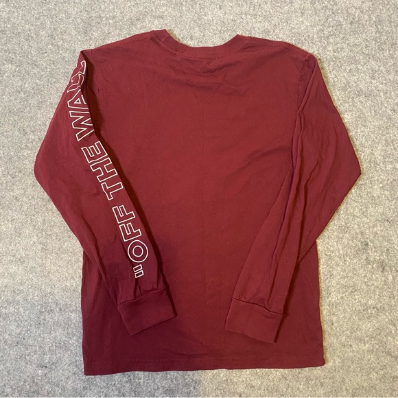 Vans Boys Burgundy Graphic Long Sleeve Tee, Size SM (8-10) - Picture 7 of 8